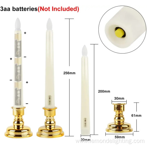 Flameless Timer Function Battery Flickering LED Tea Light